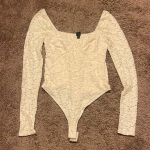 Wild fable cream body suit.